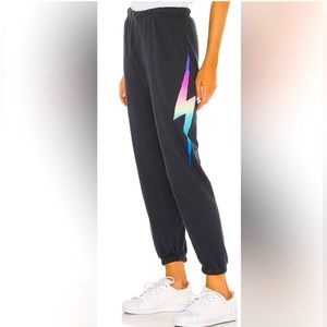 Aviator Nation Rainbow Bolt Sweatpants